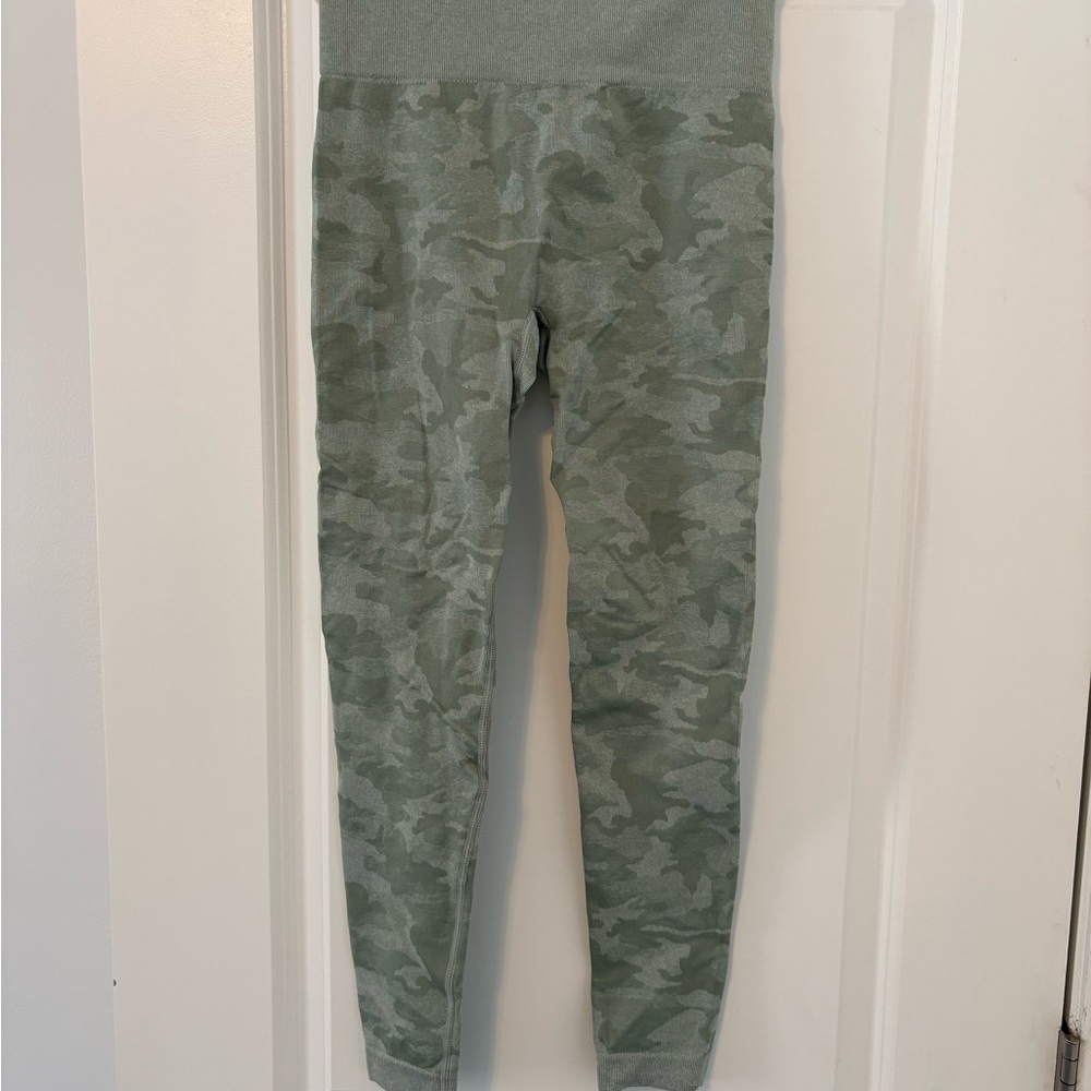 Sage Green Camouflage Leggings